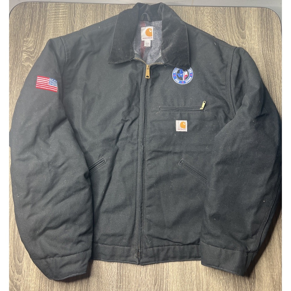 Carhartt Detroit Jacket J01 Blanket Lined Unisex Black Sz 2XL XXL Unworn